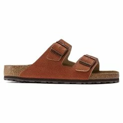 New ⌛ Birkenstock Arizona Embossed Natural Leather Ginger Brown ⌛ 16 New ⌛ Birkenstock Arizona Embossed Natural Leather Ginger Brown ⌛ -men-sandals Shop 1022463 side