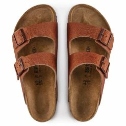 New ⌛ Birkenstock Arizona Embossed Natural Leather Ginger Brown ⌛ 14 New ⌛ Birkenstock Arizona Embossed Natural Leather Ginger Brown ⌛ -men-sandals Shop 1022463 top