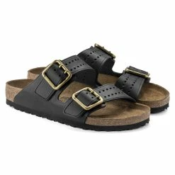 Brand new 🔥 Birkenstock Arizona Natural Leather Black ⌛ -men-sandals Shop 1022604 pair
