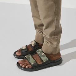 Wholesale 🥰 Birkenstock Atacama Birko-Flor Futura Black Half Camo 🌟 12 Wholesale 🥰 Birkenstock Atacama Birko-Flor Futura Black Half Camo 🌟 -men-sandals Shop 1022670 f closeup m
