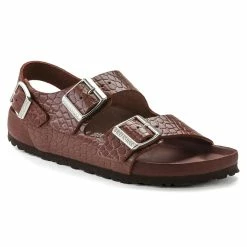 Best Pirce π Birkenstock Milano Embossed Natural Leather Chocolate π§¨