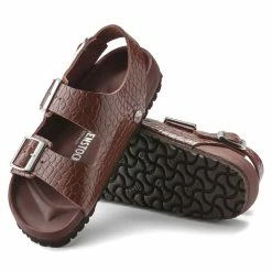 Best Pirce 😍 Birkenstock Milano Embossed Natural Leather Chocolate 🧨 -men-sandals Shop 1022691 sole