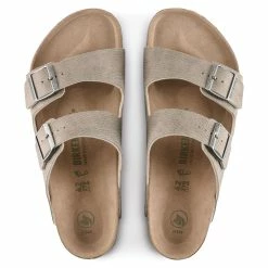 Brand new 🔥 Birkenstock Arizona Microfibre Desert Dust Gray Taupe 🧨 -men-sandals Shop 1023036 top