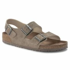 Hot Sale 🧨 Birkenstock Milano Micro Fibre Desert Dust Gray Taupe 🤩