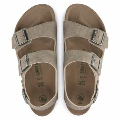 Hot Sale 🧨 Birkenstock Milano Micro Fibre Desert Dust Gray Taupe 🤩 -men-sandals Shop 1023053 top