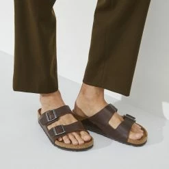 Outlet π Birkenstock Arizona Grip Natural Leather Vintage Wood Roast π 12 Outlet π Birkenstock Arizona Grip Natural Leather Vintage Wood Roast π -men-sandals Shop 1023117 f closeup m