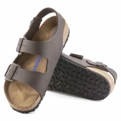 Buy 🔥 Birkenstock Milano BS Birko-Flor Chocolate 🤩 -men-sandals Shop 1023136 sole