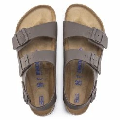 Buy 🔥 Birkenstock Milano BS Birko-Flor Chocolate 🤩 -men-sandals Shop 1023136 top