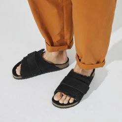 Cheap π Birkenstock Kyoto Suede Leather Black π 13 Cheap π Birkenstock Kyoto Suede Leather Black π -men-sandals Shop 1023177 f closeup m