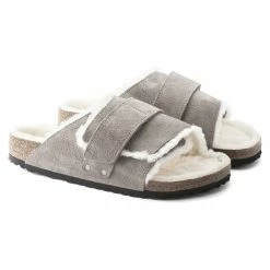 Flash Sale ✨ Birkenstock Kyoto Suede Leather Stone Coin 🤩 -men-sandals Shop 1023197 pair