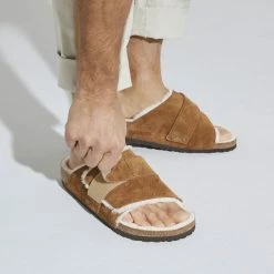 Top 10 🧨 Birkenstock Kyoto Suede Leather Mink 😍 -men-sandals Shop 1023202 detail 8
