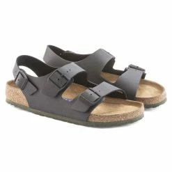 Brand new 😉 Birkenstock Milano BS Birko-Flor Desert Soil Black ❤️ -men-sandals Shop 1023210 pair