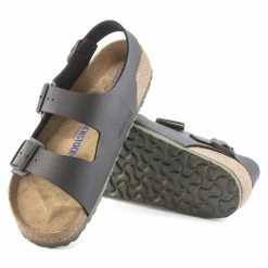 Brand new 😉 Birkenstock Milano BS Birko-Flor Desert Soil Black ❤️ -men-sandals Shop 1023210 sole