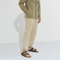 Deals 🤩 Birkenstock Arizona Nubuck Leather Espresso 🔔 -men-sandals Shop 1023579 f look m