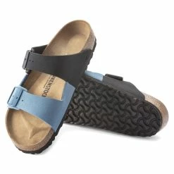 New ✨ Birkenstock Arizona Split Birko-Flor Nubuck Sapphire 🎁 -men-sandals Shop 1023613 sole