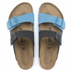 New ✨ Birkenstock Arizona Split Birko-Flor Nubuck Sapphire 🎁 -men-sandals Shop 1023613 top