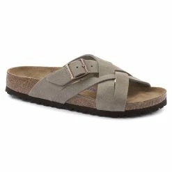 Coupon 🎁 Birkenstock Lugano Suede Leather Taupe 💯