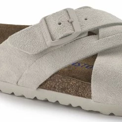 Brand new 🌟 Birkenstock Lugano Suede Leather Antique White 🎁 -men-sandals Shop 1024534 detail 1