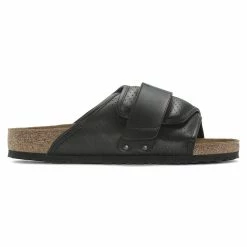Outlet 🥰 Birkenstock Kyoto Padded Natural Leather Puff Pack Black 👍 -men-sandals Shop 1024623 side