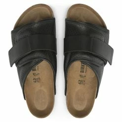 Outlet 🥰 Birkenstock Kyoto Padded Natural Leather Puff Pack Black 👍 -men-sandals Shop 1024623 top