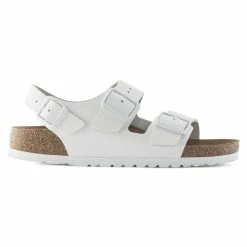Best Sale π Birkenstock Milano Leather White π 17 Best Sale π Birkenstock Milano Leather White π -men-sandals Shop 1024988 side