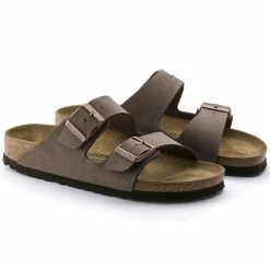 Budget 😀 Birkenstock Arizona Birko-Flor Nubuck Mocha 🔔 -men-sandals Shop 151183 pair
