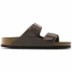 Budget 😀 Birkenstock Arizona Birko-Flor Nubuck Mocha 🔔 -men-sandals Shop 151183 side