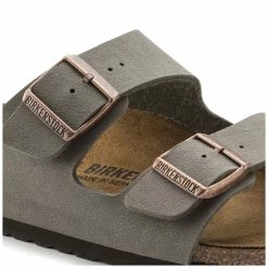 Hot Sale 🌟 Birkenstock Arizona Birko-Flor Nubuck Stone ❤️ -men-sandals Shop 151213 detail 1