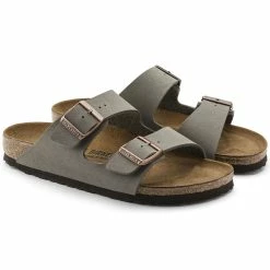 Hot Sale 🌟 Birkenstock Arizona Birko-Flor Nubuck Stone ❤️ -men-sandals Shop 151213 pair