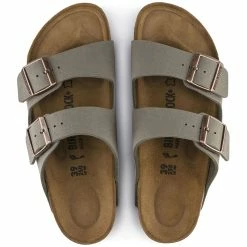 Hot Sale 🌟 Birkenstock Arizona Birko-Flor Nubuck Stone ❤️ -men-sandals Shop 151213 top