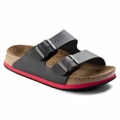 New 🌟 Birkenstock Arizona Super Grip Birko-Flor Black ⭐