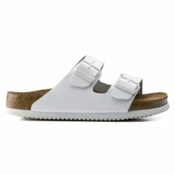 Cheap 🤩 Birkenstock Arizona Natural Leather White ⭐ -men-sandals Shop 230164 side