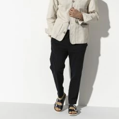 Top 10 💯 Birkenstock Arizona Natural Leather Blue 😀 -men-sandals Shop 230176 f look m