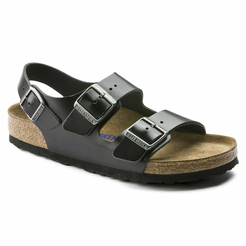 Flash Sale 𧨠Birkenstock Milano Real Leather Soft Footbed Amalfi Black π 2 Flash Sale 𧨠Birkenstock Milano Real Leather Soft Footbed Amalfi Black π - Image 2