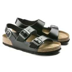 Flash Sale 𧨠Birkenstock Milano Real Leather Soft Footbed Amalfi Black π 15 Flash Sale 𧨠Birkenstock Milano Real Leather Soft Footbed Amalfi Black π -men-sandals Shop 234531 pair