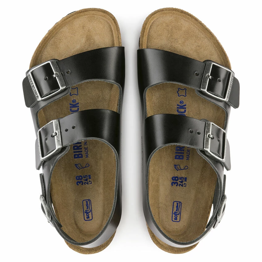 Flash Sale 𧨠Birkenstock Milano Real Leather Soft Footbed Amalfi Black π 6 Flash Sale 𧨠Birkenstock Milano Real Leather Soft Footbed Amalfi Black π - Image 6