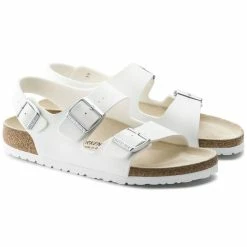 Deals ❤️ Birkenstock Milano Birko-Flor White ⭐ -men-sandals Shop 34733 pair