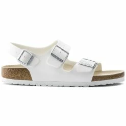 Deals ❤️ Birkenstock Milano Birko-Flor White ⭐ -men-sandals Shop 34733 side