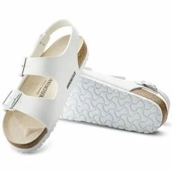 Deals ❤️ Birkenstock Milano Birko-Flor White ⭐ -men-sandals Shop 34733 sole