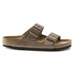 Outlet ❤️ Birkenstock Arizona Oiled Leather Tobacco Brown ❤️ -men-sandals Shop 352203 side
