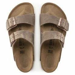Outlet ❤️ Birkenstock Arizona Oiled Leather Tobacco Brown ❤️ -men-sandals Shop 352203 top