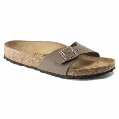 New π Birkenstock Madrid Birko-Flor Nubuck Mocha Mocha β€οΈ