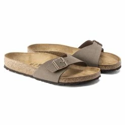 New 🔔 Birkenstock Madrid Birko-Flor Nubuck Mocha Mocha ❤️ -men-sandals Shop 40093 pair