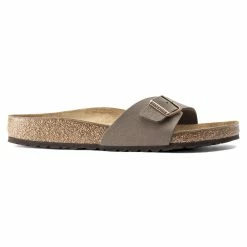 New 🔔 Birkenstock Madrid Birko-Flor Nubuck Mocha Mocha ❤️ -men-sandals Shop 40093 side