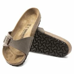 New 🔔 Birkenstock Madrid Birko-Flor Nubuck Mocha Mocha ❤️ -men-sandals Shop 40093 sole