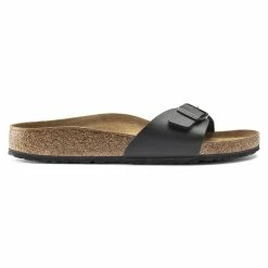 Hot Sale 😍 Birkenstock Madrid Birko-Flor Black 😉 -men-sandals Shop 40793 side