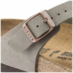 Brand new 🌟 Birkenstock Gizeh Birko-Flor Nubuck Stone Stone 🔥 -men-sandals Shop 43393 detail 1