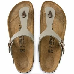 Brand new 🌟 Birkenstock Gizeh Birko-Flor Nubuck Stone Stone 🔥 -men-sandals Shop 43393 top