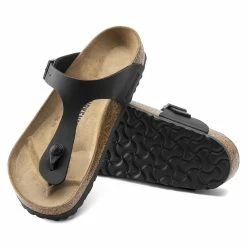 Best Pirce 🔔 Birkenstock Gizeh Birko-Flor Black ❤️ -men-sandals Shop 43693 sole