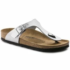 Best Sale 👏 Birkenstock Gizeh Birko-Flor Silver 🔥